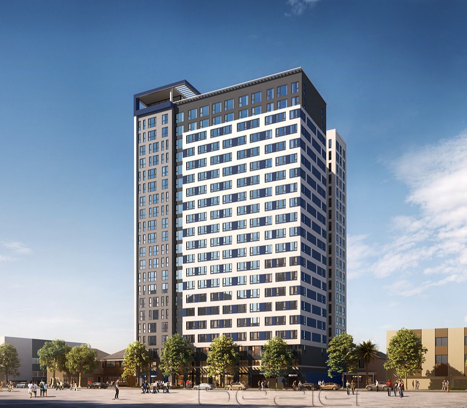 Spartan Vista student housing rendering near San Jose State University